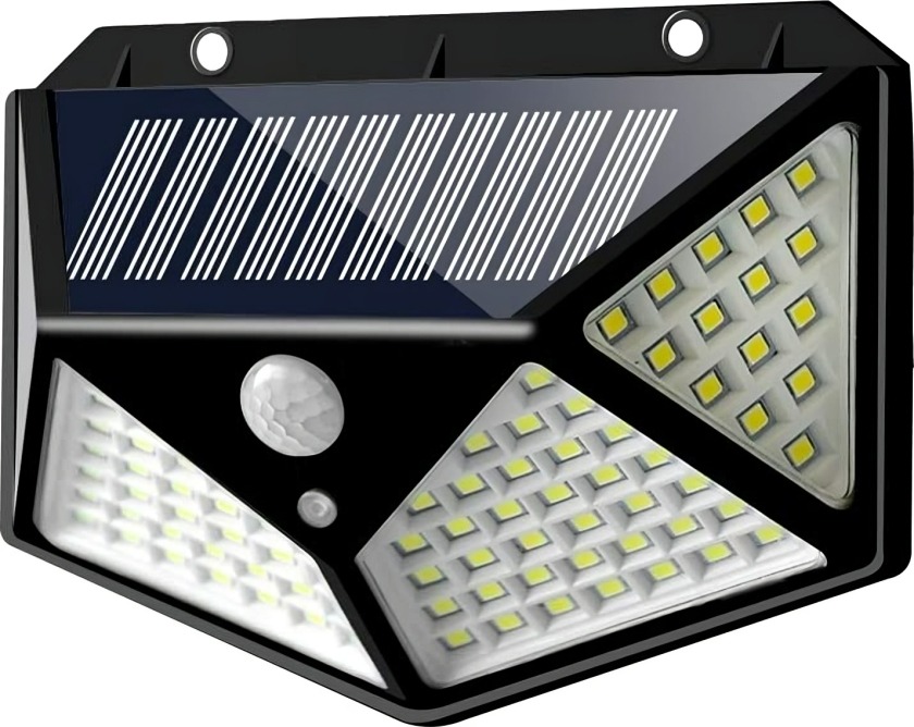 Solar Interaction Wall Lamp BK-100 - 100 LED Outdoor Motion Sensor Light